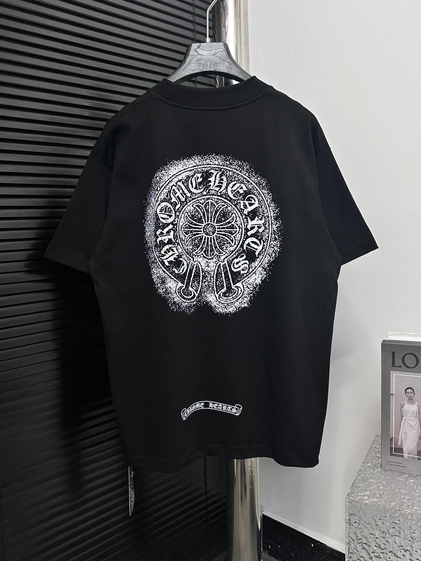 🅿️170 【ChromeHearts】Chrome Hearts 25ss printed round neck T-shirt Original fabric Official same style Short-sleeved T-shirt Customized 260g vat-dyed fabric Very comfortable to the touch Latest brick cabinet synchronization for spring and summer Fashionable and personalized Super versatile and good-looking Very suitable for both men and women A must-have style Tag Collar label Washed wheat Complete with three standards Color: Black White Size: XS-L